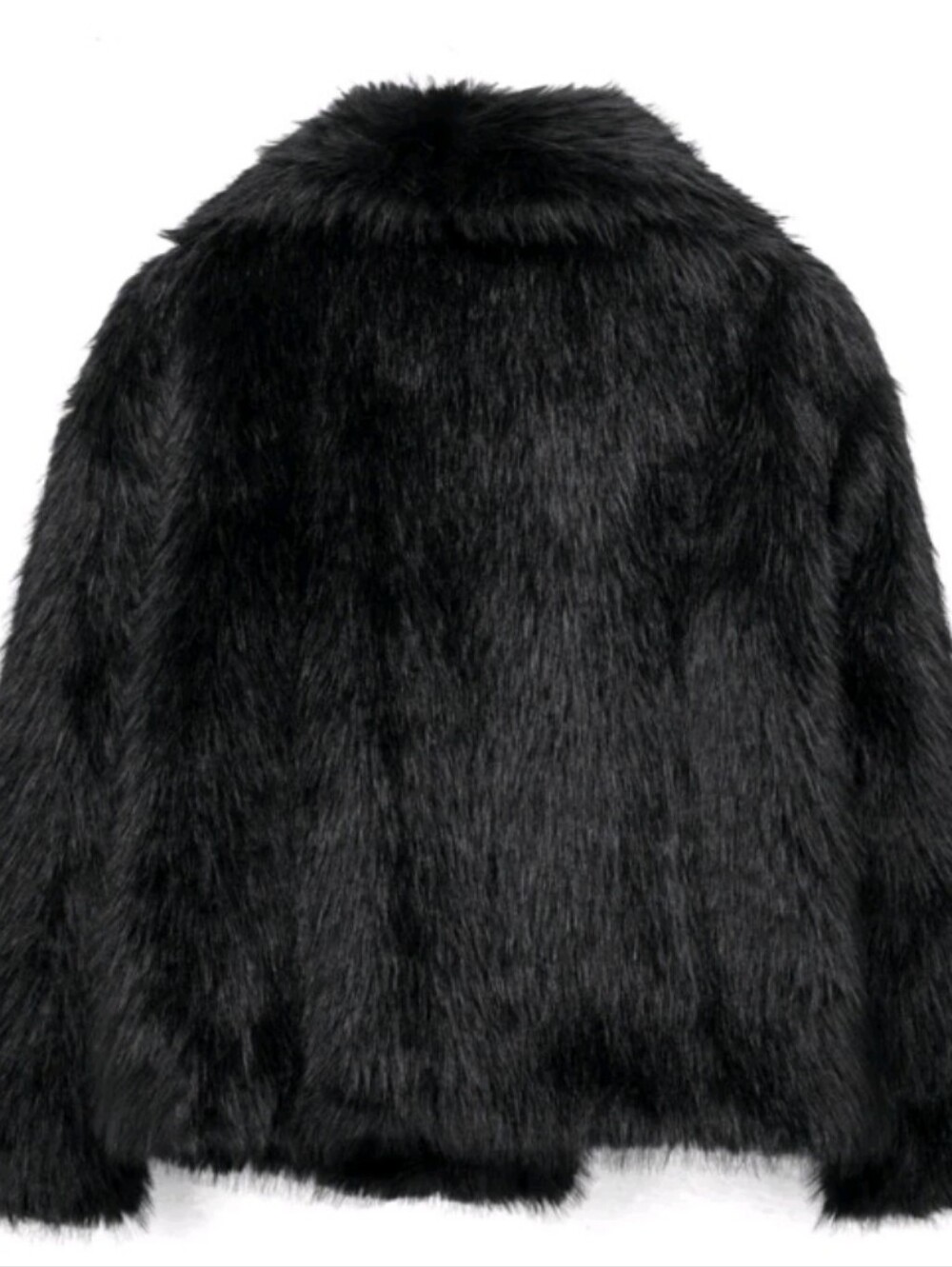 Autumn/Winter New Thick Faux Fur Collar Faux Fur Lined Mid-Length Fashion - Picture 8 of 10